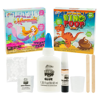 dino & mermaid slime playset -  -- 96 per case
