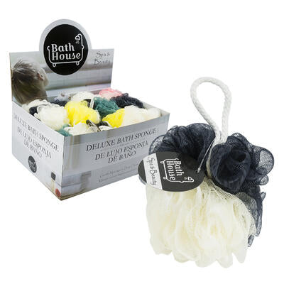 mixed color bath sponge- 4.25 -- 24 per box