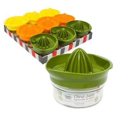 glass juicers - 14oz - assortment  -- 9 per case