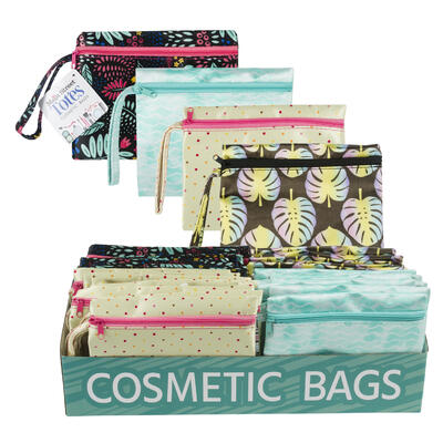 assorted cosmetic bags - -  -- 36 per case