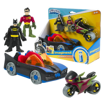 batman batmobile and cycle playset -- 4 per case