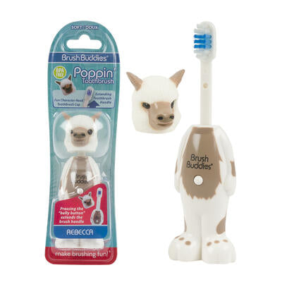 llama poppin toothbrush -- 24 per case