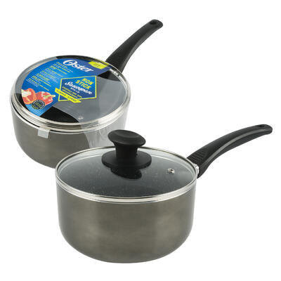 speckle saucepan with glass lid - 2.5qt -- 4 per case