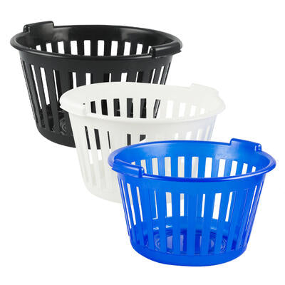 home & garden round storage baskets - 3 colors -- 48 per case