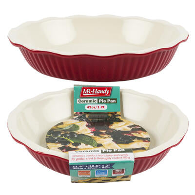 ceramic pie dishes - 42oz -- 8 per case