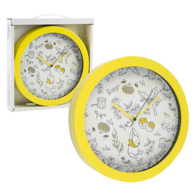 winnie the pooh wall clocks - 9.5 inch -- 6 per case