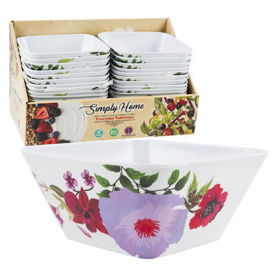 square bowls 6 inch - simply home -- 24 per case