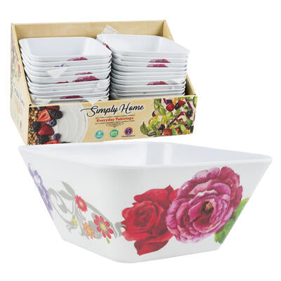 square bowls 6 inch - simply home -- 24 per case