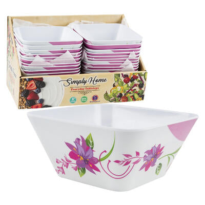 square bowls 6 inch - simply home -- 24 per case