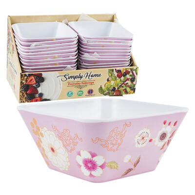 square bowls 6 inch - simply home -- 24 per case