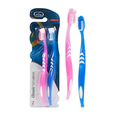 classic toothbrushes - 2 pack -- 48 per case