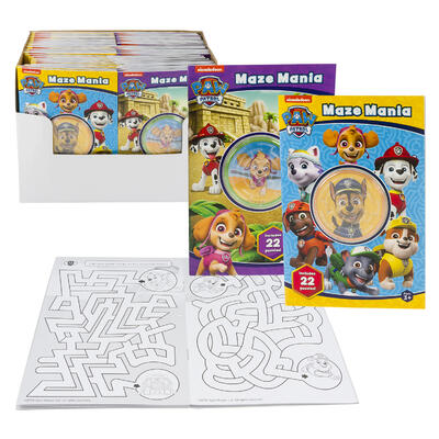 paw patrol mazemania activity books - bulk -- 48 per case