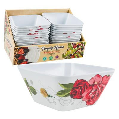 square bowls 6 inch - simply home -- 24 per case