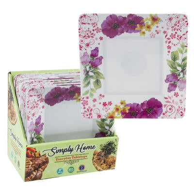square dessert plates  8 inch -- 24 per case