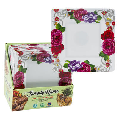 square dessert plates  8 inch -- 24 per case