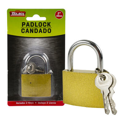 gold padlock 1.9 inch -  -- 48 per case