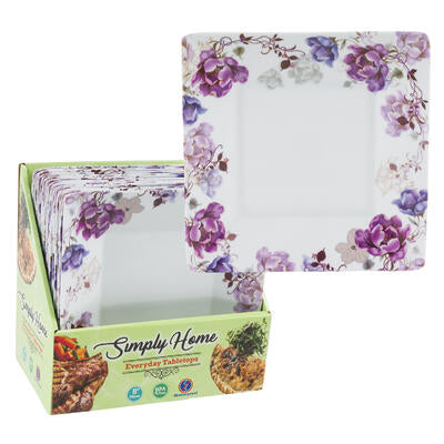 square dessert plates  8 inch -- 24 per case