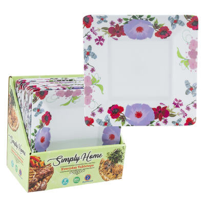 square dessert plates  8 inch -- 24 per case