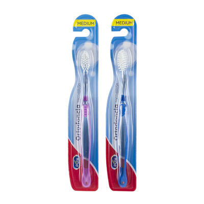 orthodontia toothbrushes - assorted colors -- 48 per case