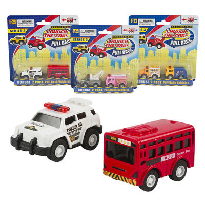 traffic toy cars - 3 assorted -- 48 per case