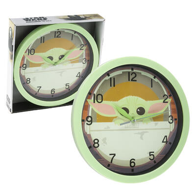 baby yoda wall clocks - 10 inch  -- 6 per case