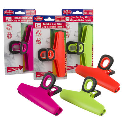 jumbo bag clips - 5.5 - assorted -- 48 per case
