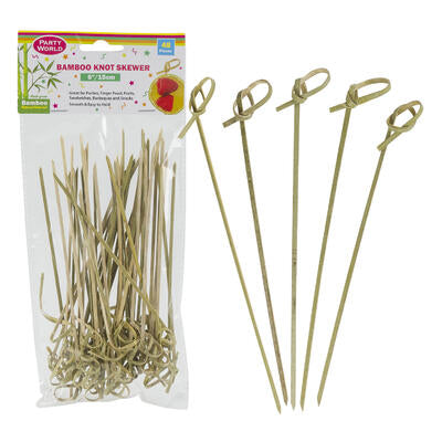 bamboo knot picks - 48 pieces - 6.5 in long -- 48 per case