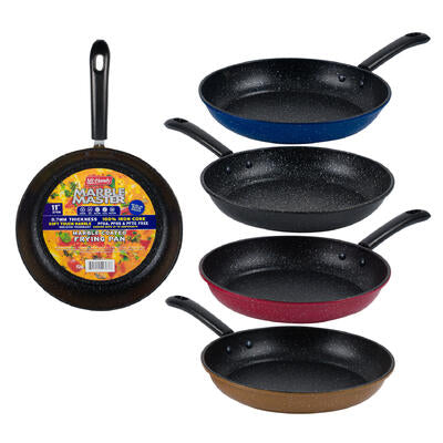 marble coated frying pans - 11 inches -- 12 per case