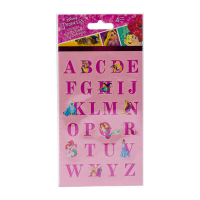 disney princess sticker set - 4 sheets -  -- 72 per box