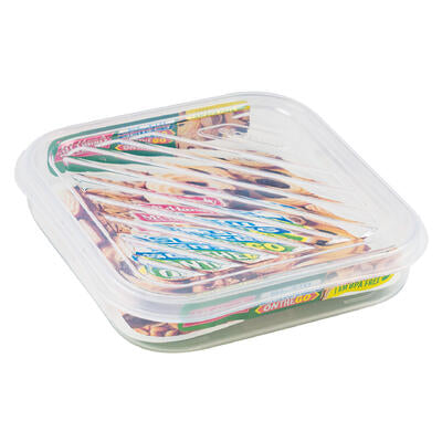mr. handy square food containers - 20.2oz -- 48 per case
