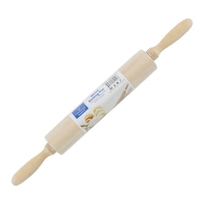 lotus wood rolling pin - 15 inl - bulk -- 48 per case
