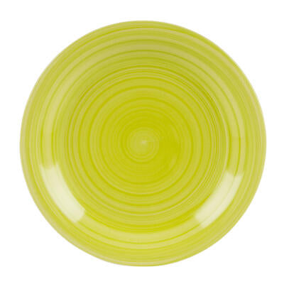 ceramic dessert plates - 7.5 - green -- 30 per case