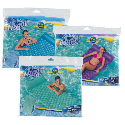 h2o go airmat floater - 7 assorted colors  -- 12 per case