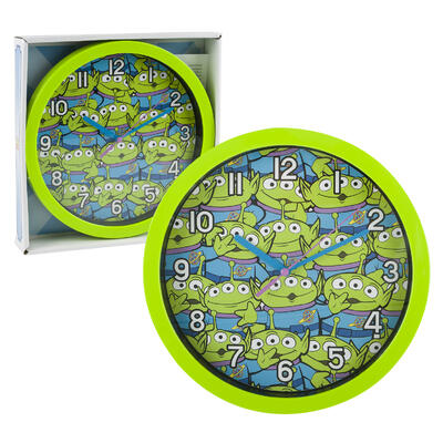little green men wall clock - 10 inch -- 6 per case