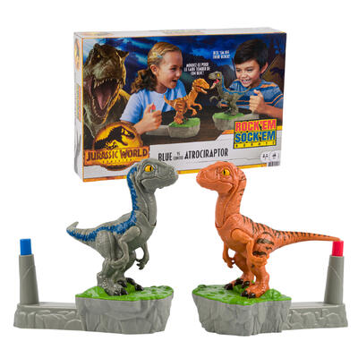 jurassic world rock em sock em playset -- 3 per case