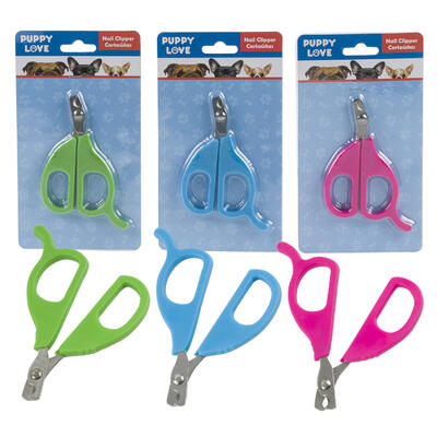 pet nail clippers - 3 assorted colors -- 48 per case