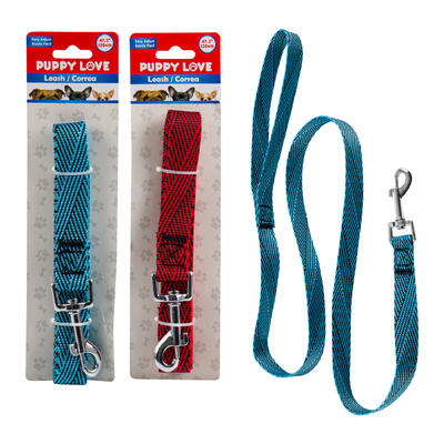 adjustable dog leashes - 2 assorted colors - 48 pack -- 48 per case