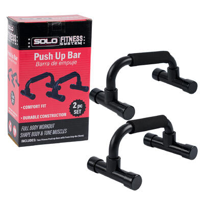 foam push-up bars - black - 2pc -- 12 per case