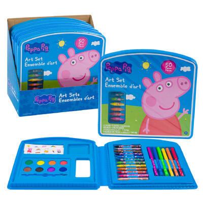 peppa pig art set - 50 pieces -  -- 6 per case