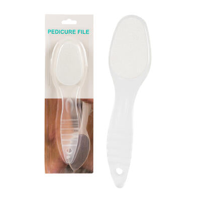 white marble pedicure file - professional grade -- 48 per box