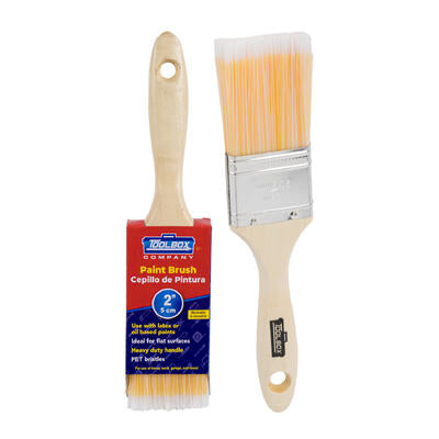 paint brushes with wooden handles - 2 inch -- 24 per case