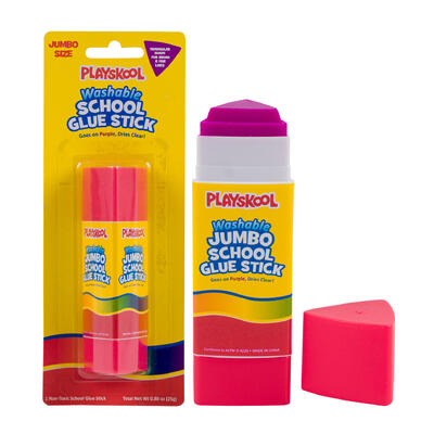 playskool jumbo triangle glue sticks -- 24 per case