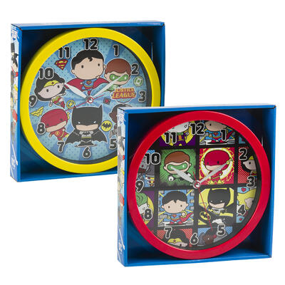 justice league wall clock 10 in  -- 6 per case