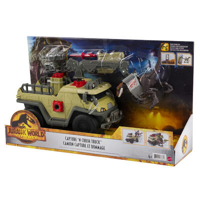 jurassic world capture n crash truck playset -- 2 per case