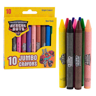 transformers jumbo crayons - 10ct -- 48 per case