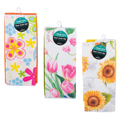 simply home dish cloths set - 12 in x 12 in -- 12 per box