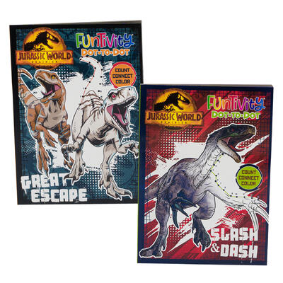 jurassic world coloring book - 64 pages  -- 36 per case