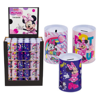 minnie mouse saving bank- 3 assortments -- 90 per case