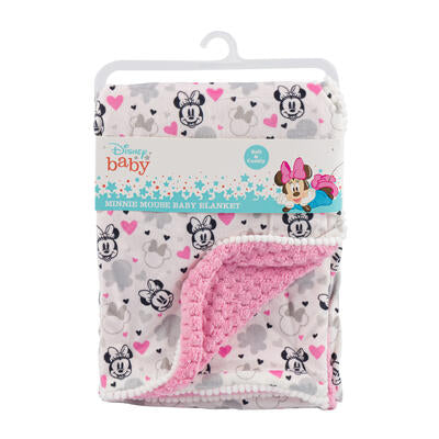 minnie mouse baby blankets - 30x40 - -  -- 6 per box