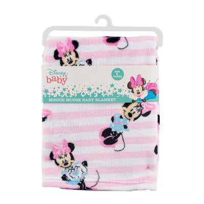 minnie mouse blanket - 30x36 -- 24 per case